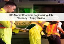 IHS Markit Chemical Engineering Job Vacancy - Apply Online