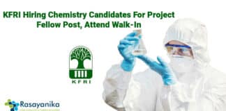 KFRI Hiring Chemistry Candidates