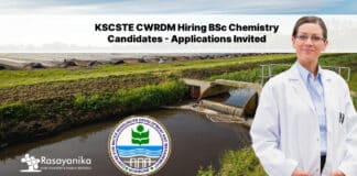 KSCSTE CWRDM Hiring BSc Chemistry Candidates - Applications Invited