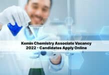 Kemin Chemistry Associate Vacancy 2022 - Candidates Apply Online