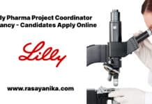 Lilly Pharma Project Coordinator Vacancy - Candidates Apply Online