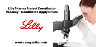 Lilly Pharma Project Coordinator Vacancy - Candidates Apply Online