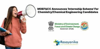 MOEF&CC Announces 'Internship Scheme' For Chemistry/Chemical Engineering Candidates