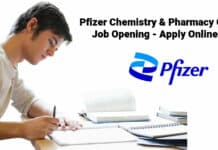 Pfizer Chemistry & Pharmacy QC Job Opening - Apply Online