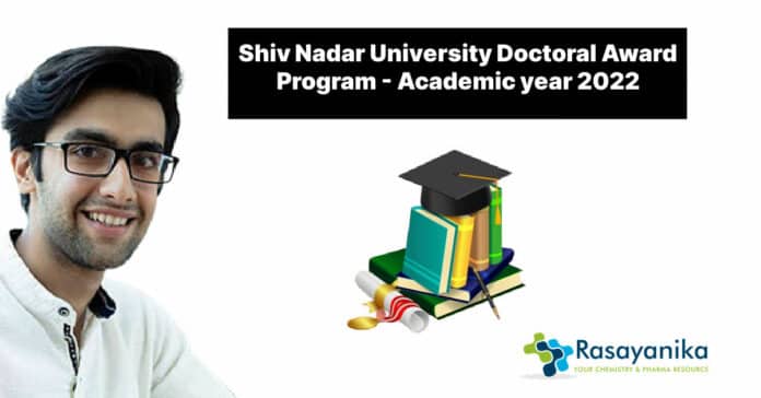 Shiv Nadar University Doctoral Award Program - Academic year 2022
