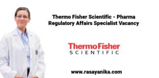 Thermo Fisher Scientific - Pharma Regulatory Affairs Specialist Vacancy