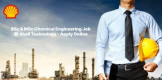 BSc & MSc Chemical Engineering Job @ Shell Technology - Apply Online