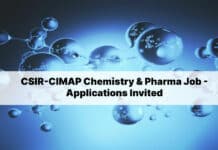 CSIR-CIMAP Chemistry & Pharma Job - Applications Invited