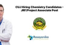 CUJ Hiring Chemistry Candidates - JRF/Project Associate Post