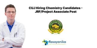 CUJ Hiring Chemistry Candidates - JRF/Project Associate Post