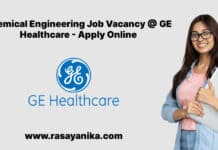 Chemical Engineering Job Vacancy @ GE Healthcare - Apply Online