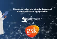 Chemistry Laboratory Study Associate Vacancy @ GSK - Apply Online