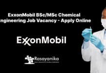 ExxonMobil BSc/MSc Chemical Engineering Job Vacancy - Apply Online