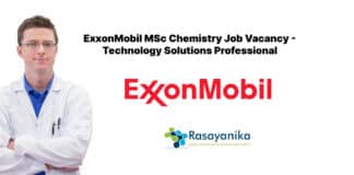 ExxonMobil MSc Chemistry Job Vacancy - Technology Solutions Professional