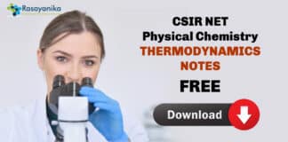 CSIR NET Thermodynamics Notes