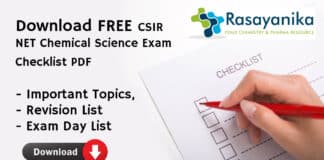 CSIR Chemical Science Topics