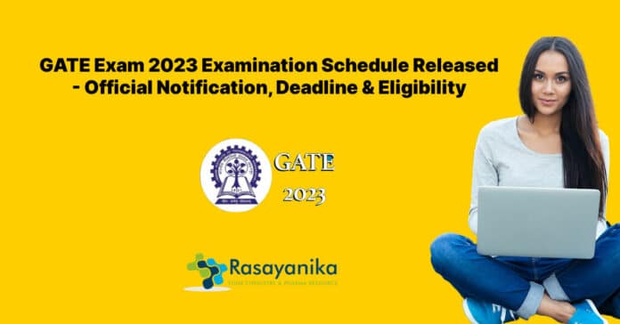 GATE Exam 2023 Examination Schedule Released - Official Notification, Deadline & Eligibility