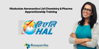 Hindustan Aeronautics Ltd Chemistry & Pharma Apprenticeship Training - Candidates Apply Now