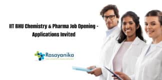 IIT BHU Chemistry & Pharma Job Opening - Applications Invited