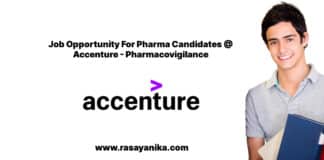 Job Opportunity For Pharma Candidates @ Accenture - Pharmacovigilance
