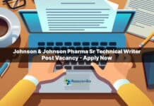 Johnson & Johnson Pharma Sr Technical Writer Post Vacancy - Apply Now