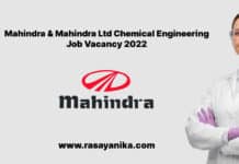 Mahindra & Mahindra Ltd Chemical Engineering Job Vacancy 2022