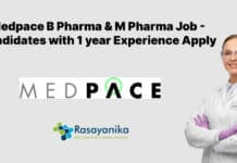 Medpace B Pharma & M Pharma Job - Candidates with 1 year Experience Apply