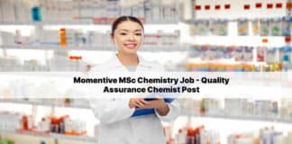 Momentive MSc Chemistry Job - Quality Assurance Chemist Post