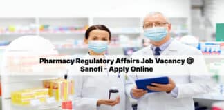 Pharmacy Regulatory Affairs Job Vacancy @ Sanofi - Apply Online