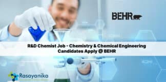 R&D Chemist Job - Chemistry & Chemical Engineering Candidates Apply @ BEHR