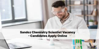 Sandoz Chemistry Scientist Vacancy - Candidates Apply Online