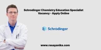 Schrodinger Chemistry Education Specialist Vacancy - Apply Online