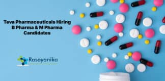 Teva Pharmaceuticals Hiring B Pharma & M Pharma Candidates - Apply Online