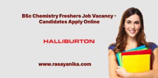 BSc Chemistry Freshers Job Vacancy - Candidates Apply Online