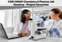 CSIR CIMAP Chemistry & Pharma Job Vacancy - Project Associate