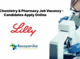 Eli Lilly Chemistry & Pharmacy Job Vacancy - Candidates Apply Online