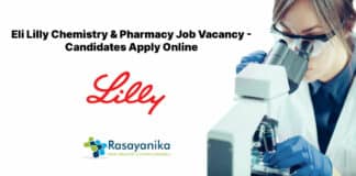 Eli Lilly Chemistry & Pharmacy Job Vacancy - Candidates Apply Online