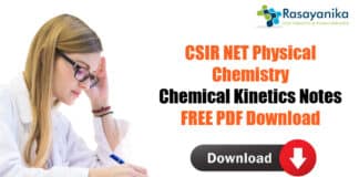CSIR Physical Chemistry Notes