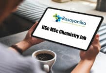 IISc MSc Chemistry Job Vacancy - Project Assistant Post - Applications Invited