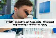 IITISM Hiring Project Associate - Chemical Engineering Candidates Apply