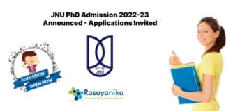 JNU PhD Admission 2022-23 Announced - Applications Invited