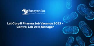LabCorp B Pharma Job Vacancy 2022 - Central Lab Data Manager