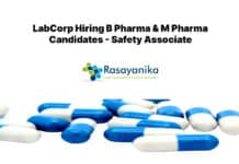 LabCorp Hiring B Pharma & M Pharma Candidates - Safety Associate