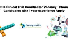 MCC Clinical Trial Coordinator Vacancy - Pharma Candidates Apply