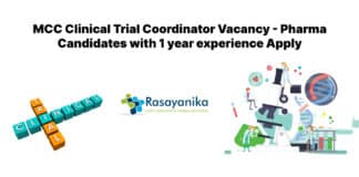 MCC Clinical Trial Coordinator Vacancy - Pharma Candidates Apply