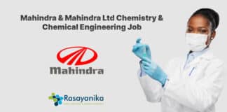 Mahindra & Mahindra Ltd Chemistry & Chemical Engineering Job Opening