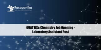 OUAT BSc Chemistry Job Opening - Laboratory Assistant Post