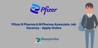Pfizer B Pharma & M Pharma Associate Job Vacancy - Apply Online