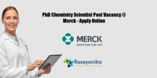 PhD Chemistry Scientist Post Vacancy @ Merck - Apply Online