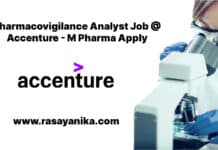 Pharmacovigilance Analyst Job @ Accenture - M Pharma Apply